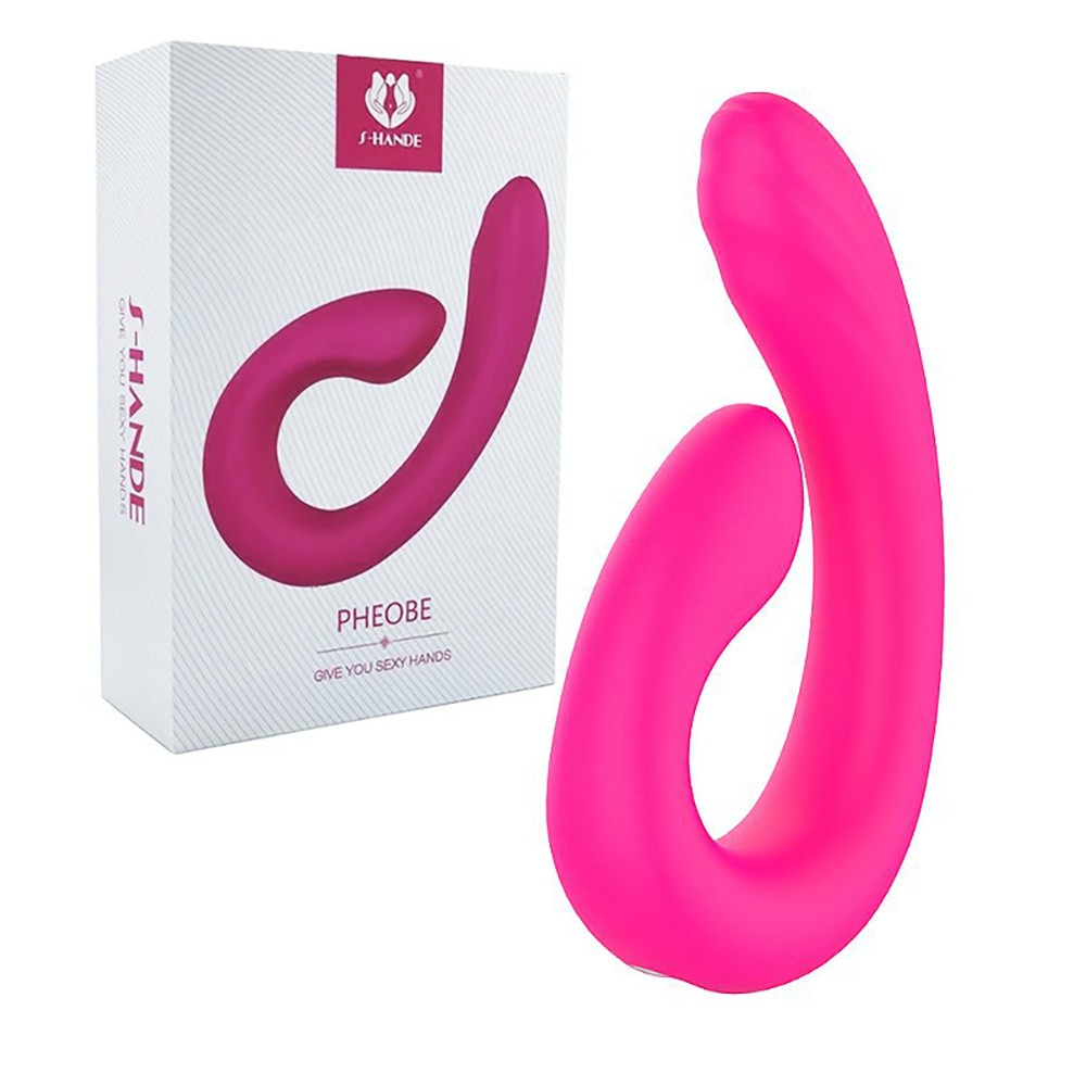 Vibrador Duplo em Silicone Recarregável 9 Vibrações Pheobe Pink Sex