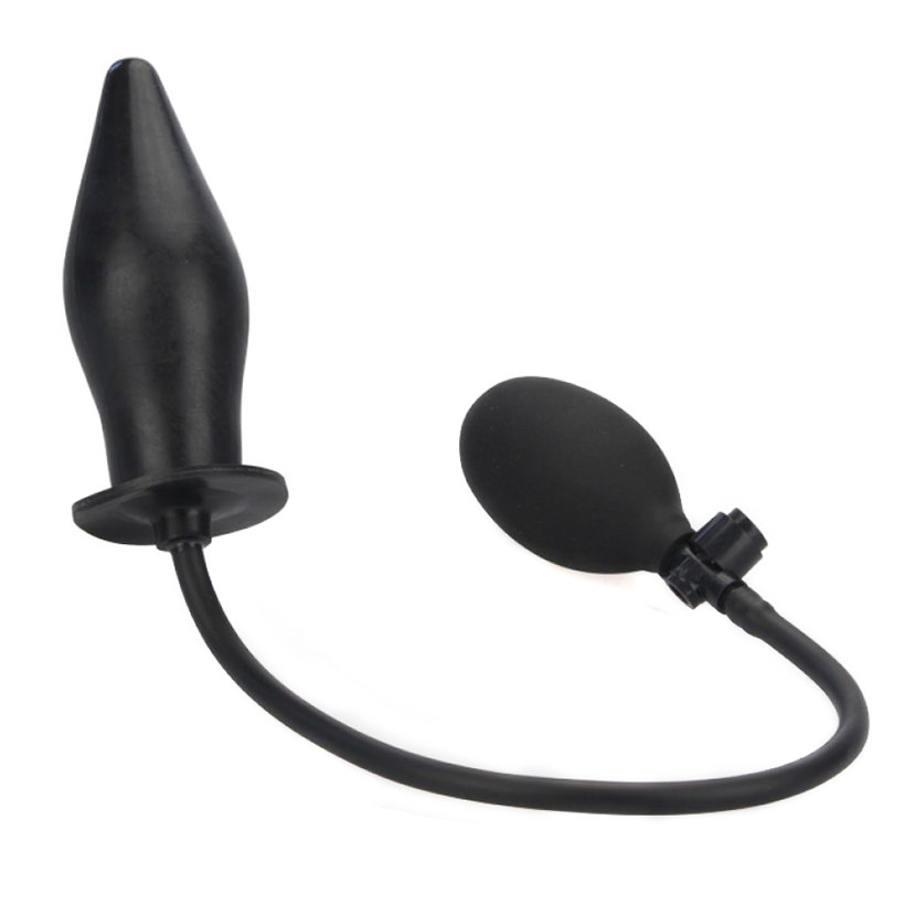 Plug Anal Infl Vel V Lvula De Press O Preto X Cm Sex Shop