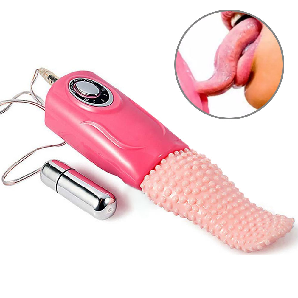 Vibrador para Clitóris em Silicone com Formato de Língua Multivelocidade  Tongue Bege :: Sex Shop Loja do Prazer