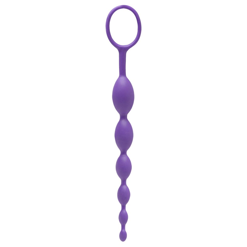 Plug Anal Massageador Sensation Longo Em Silicone X Cm Roxo