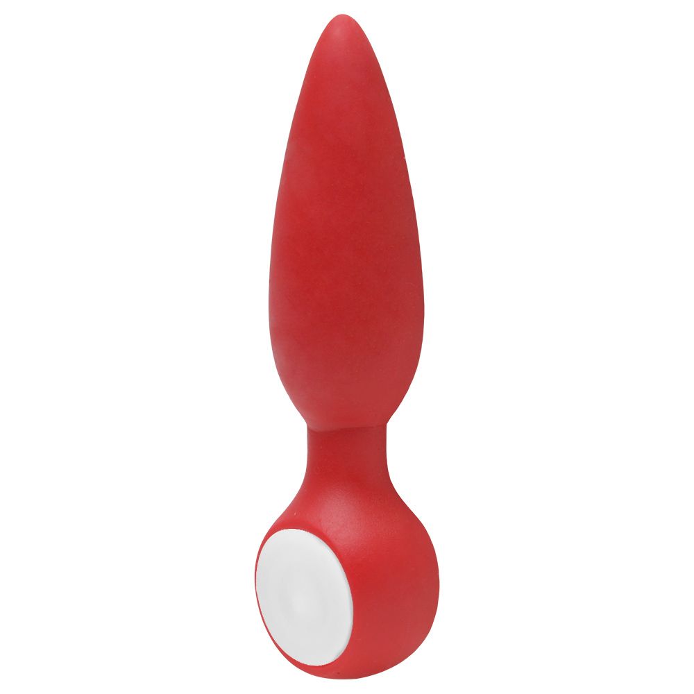 Plug Anal Iniciante Intensive com LED em Silicone 7cm x 2,5cm Vermelho ::  Sex Shop Loja do Prazer