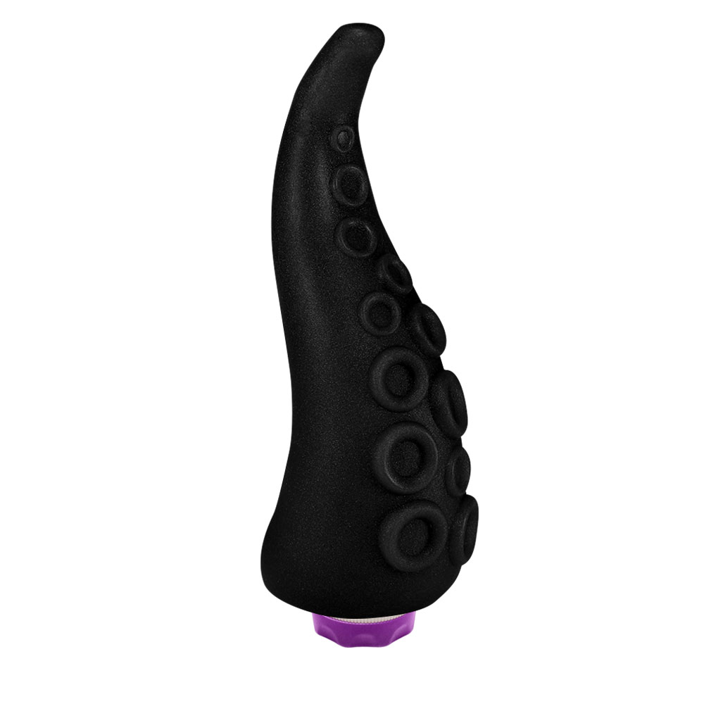 Dildo em PVC Flexível em Formato de Tentáculos com Vibrador 18 x 5cm Preto  :: Sex Shop Loja do Prazer