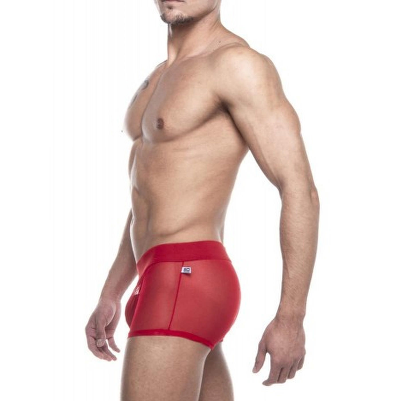 Cueca Boxer Em Tule Vermelha Sex Shop Loja Do Prazer