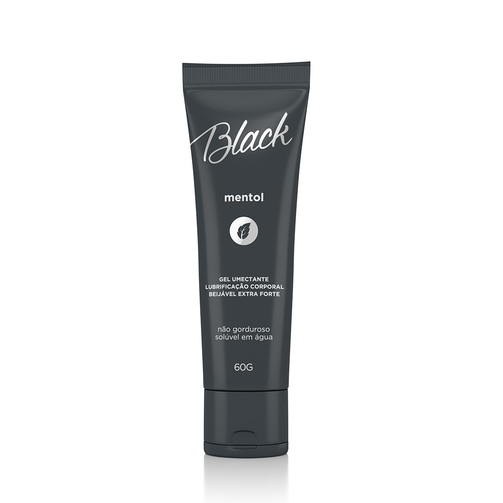 Gel para Sexo Anal Beijável Black Mentol Extra Forte 60g :: Sex Shop Loja  do Prazer