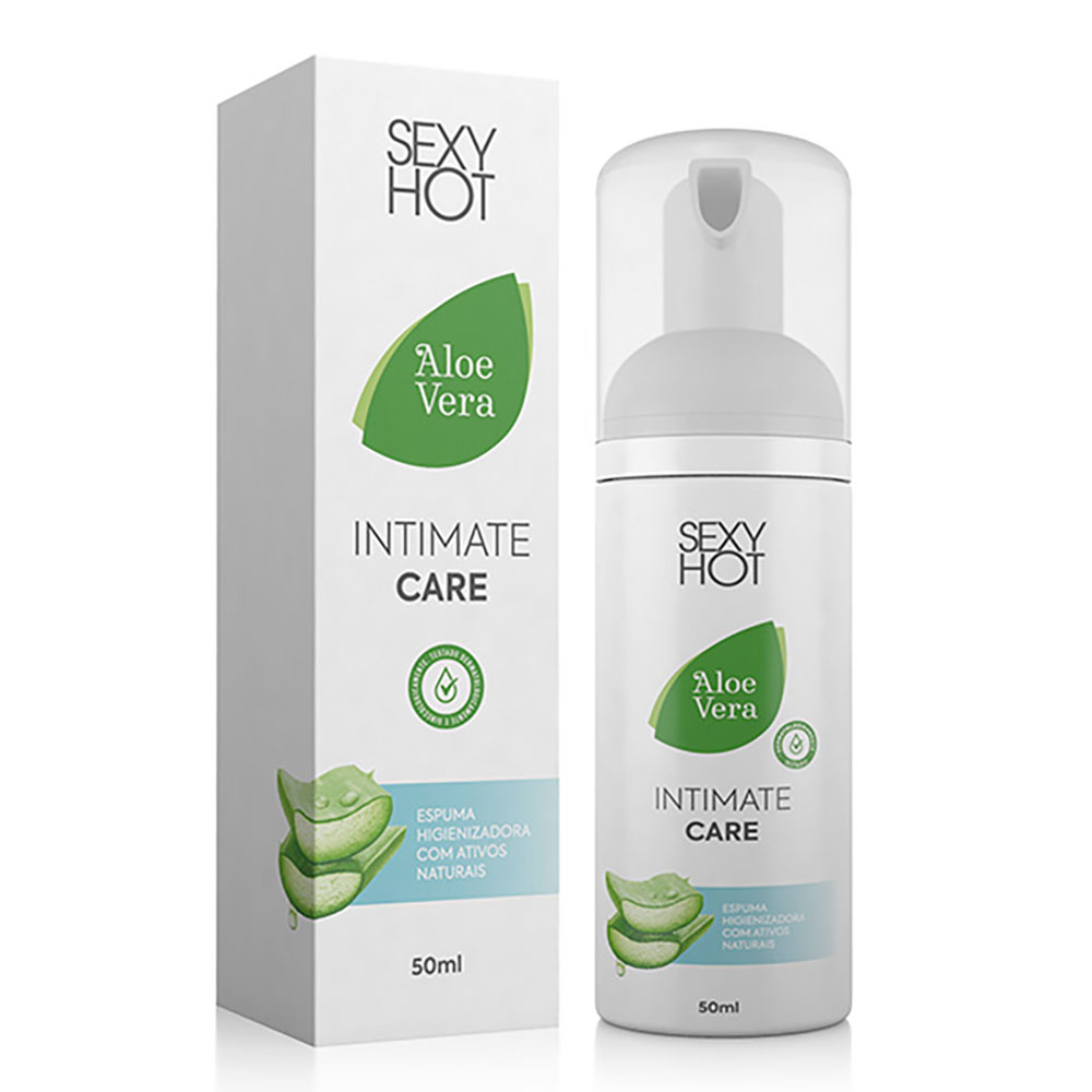 Espuma Higienizadora Íntima para Sexo Anal Intime Care Aloe Vera 50ml ::  Sex Shop Loja do Prazer