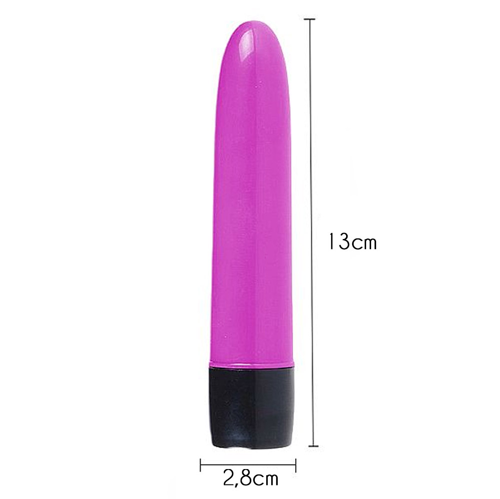 Vibrador Personal Liso Multivelocidade X Cm Pink Sex Shop Loja