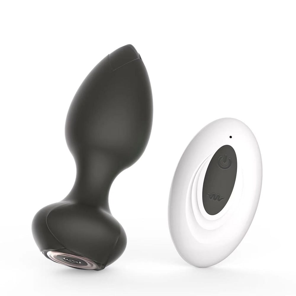 Plug Anal Recarreg Vel Em Silicone Vibra Es E Controle Sem Fio