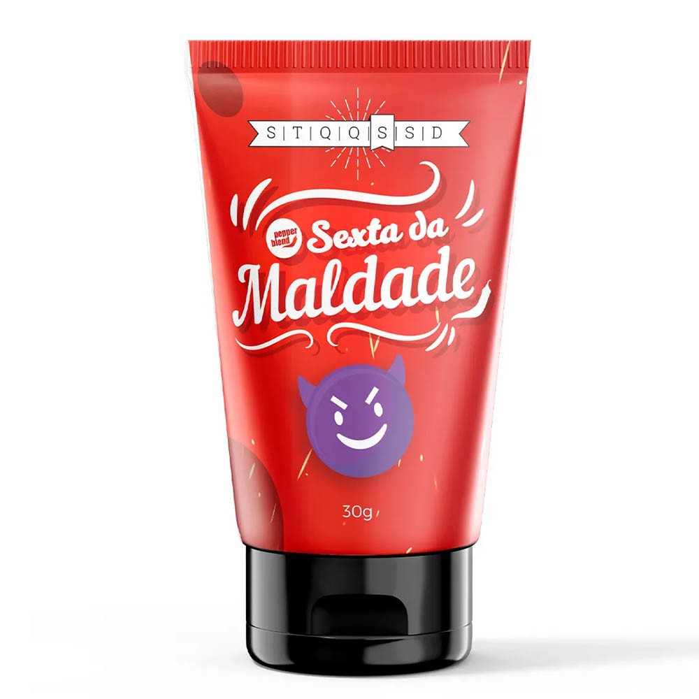 Gel para Sexo Oral Comestível Sexta-da-Maldade Sabor Groselha com Pimenta  30g :: Sex Shop Loja do Prazer