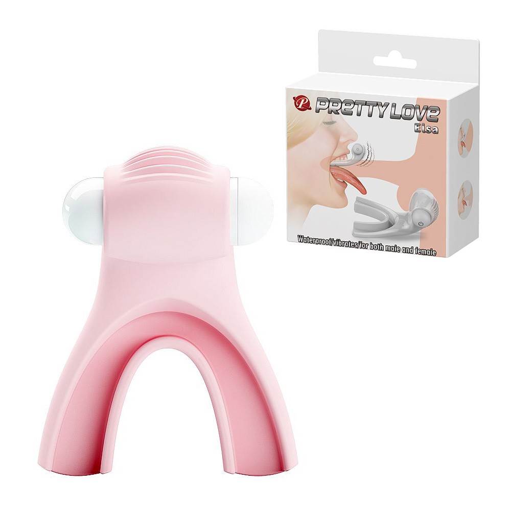 Estimulador em Silicone de Língua para Sexo Oral com Vibro Magic Lip Rosa  :: Sex Shop Loja do Prazer