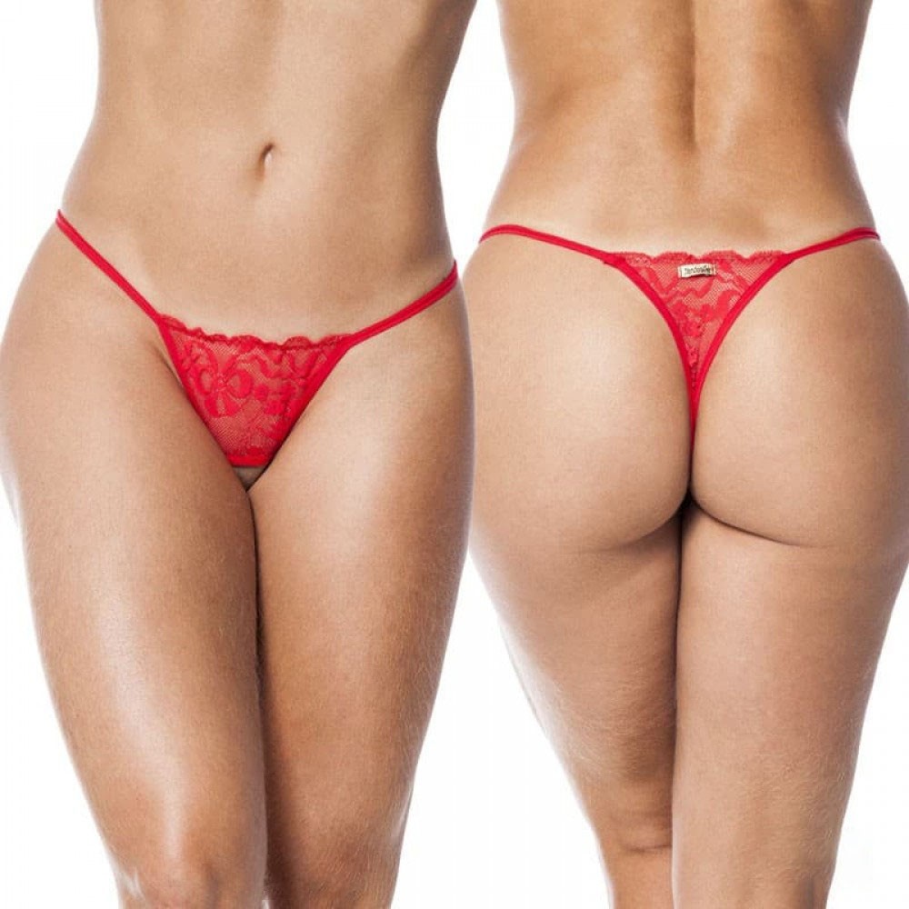 Calcinha String Fio Dental Sexy em Renda com Abertura na Vagina Gruta  Vermelha :: Sex Shop Loja do Prazer