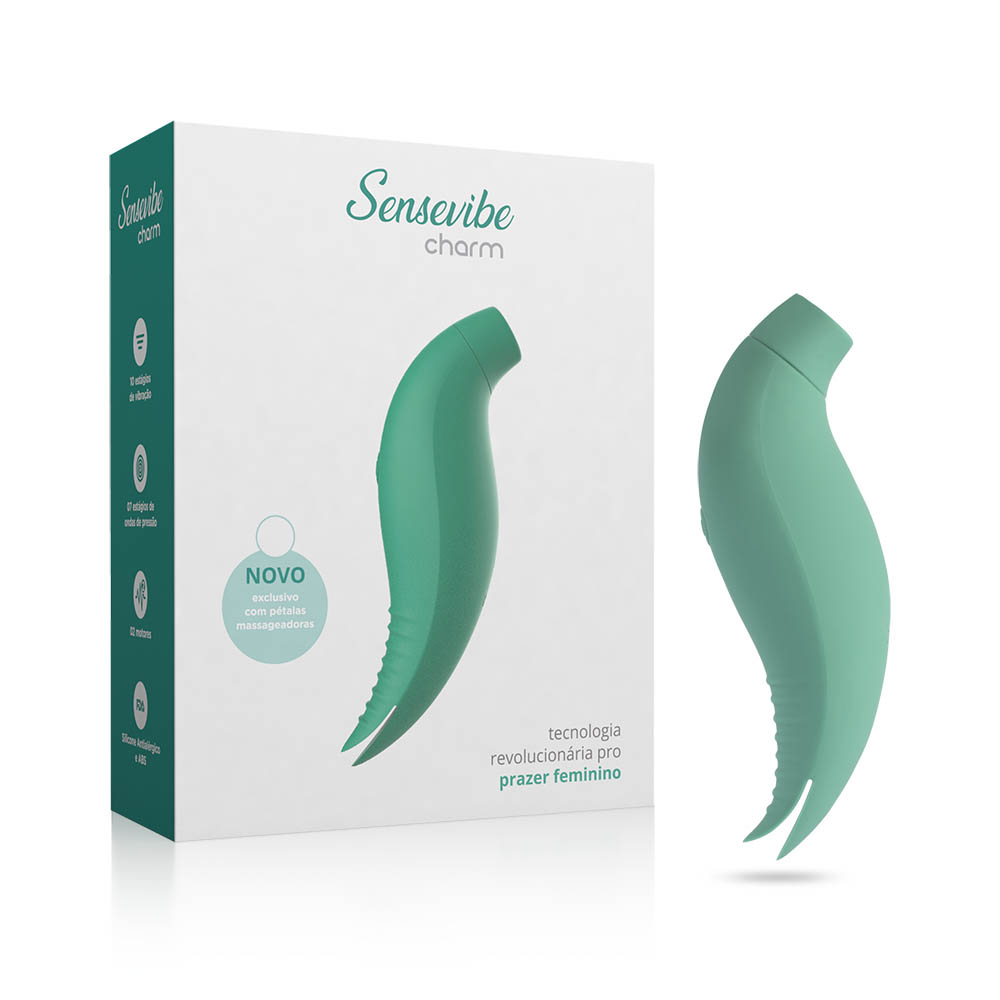 Vibrador, Cor Cyan :: Sex Shop Loja do Prazer