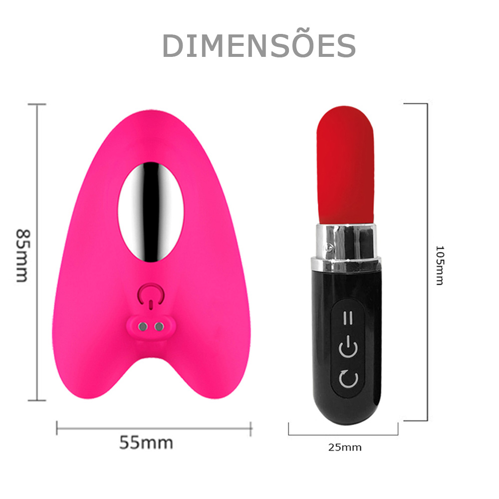 Vibrador Discreto Recarreg Vel Em Silicone Vibra Es E Controle Em