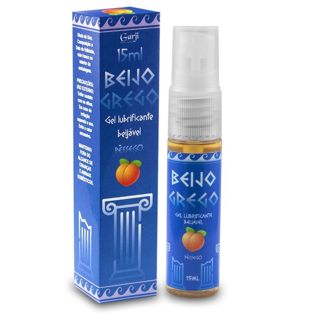 Gel Beijo Grego Beijável Pêssego 15g :: Sex Shop Loja do Prazer