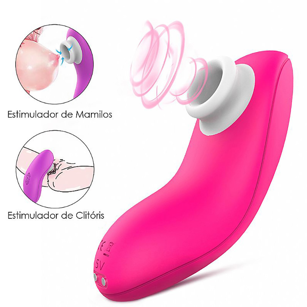 Sugador de Clitóris com 10 Modelos de Sucção Pluse Pink :: Sex Shop Loja do  Prazer