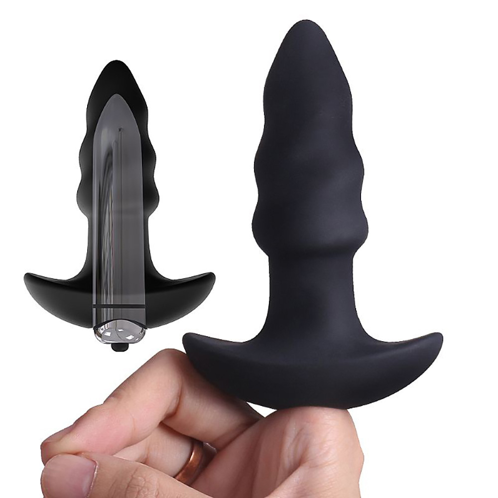 Plug Anal com Vibrador em Silicone Extra Macio LoveArrow Preto :: Sex Shop  Loja do Prazer