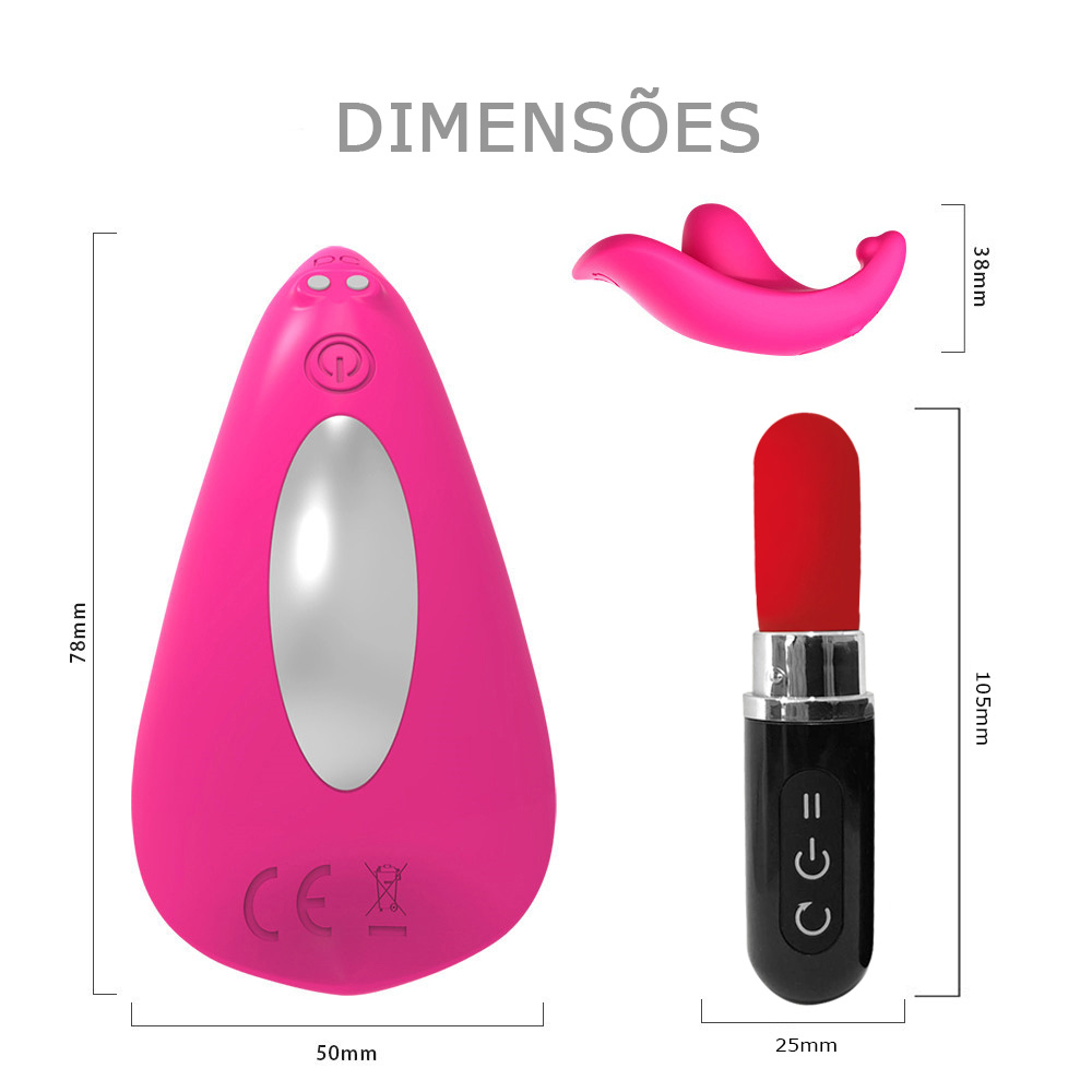 Vibrador Discreto Recarreg Vel Em Silicone Vibra Es E Controle Em