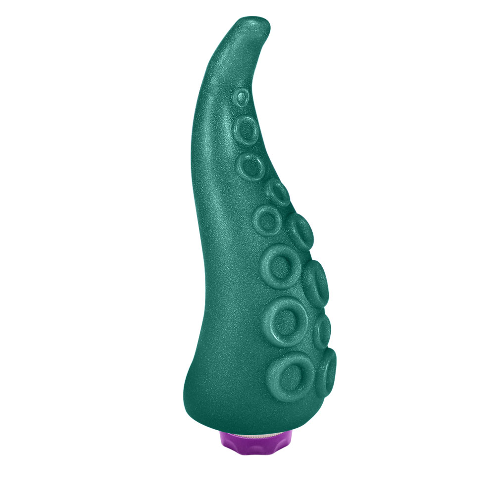 Dildo em PVC Flexível em Formato de Tentáculos com Vibrador 18 x 5cm Verde  :: Sex Shop Loja do Prazer